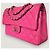 Borsa classica a doppio flap senza tempo CHANEL caviar rosa 2.55 - vista 3