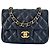 Timeless CHANEL clásico atemporal cuadrado mini caviar negro