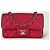 CHANEL clásico atemporal rectangular caviar rojo Roja - vista 2