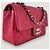 CHANEL clásico atemporal rectangular caviar rojo Roja - vista 3