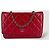 Wallet On Chain CHANEL Portafoglio a Catena WOC caviar Rosso - vista 2