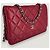 Wallet On Chain CHANEL Portafoglio a Catena WOC caviar Rosso - vista 3