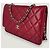 Wallet On Chain CHANEL Portafoglio a Catena WOC caviar Rosso - vista 4