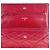 Wallet On Chain CHANEL Portafoglio a Catena WOC caviar Rosso - vista 9