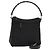 Borsa a mano GUCCI in nylon 2 vie nera argento 000 0509 Auth ep5500 Nero