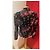 Kenzo Samtjacke Schwarz mit bunten Blumen Mehrfarben - Ansicht 2