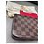 Louis Vuitton Felicie Damier Ebene Borsa marrone - vista 5