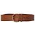 Prada Grained Belt in Brown Leather