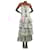 Autre Marque Cream floral embroidered satin midi dress - size UK 6 Polyester  ref.1636484