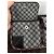 Céline Monogramm Gürteltasche Leder und Canvas Schwarz Grau - Ansicht 13