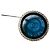 Spilla Chanel La Pausa in resina blu e oro Gold hardware - vista 3