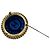 Spilla Chanel La Pausa in resina blu e oro Gold hardware - vista 6