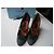 LANVIN Décolleté in vitello scamosciato antracite e blu stile derby T37,5 IT Grigio - vista 4