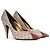 SAINT LAURENT - Saint Laurent Pumps aus braunem, monogrammiertem Canvas (Größe 40)