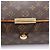 Borsa a tracolla Abbesses in tela Monogram Louis Vuitton M45257 Marrone - vista 8