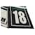 Bufanda larga de punto doble cara Msgm Negro Blanco Multicolor  - vista 6