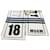 Bufanda larga de punto doble cara Msgm Negro Blanco Multicolor  - vista 8