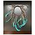 Autre Marque Collana Salviati in perle e piume in vetro di Murano Nero Argento Blu Bronzo - vista 4