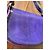 Autre Marque Bolsa de couro artesanal roxa e laranja com couro exótico Prata Roxo Roxo escuro - vista 3
