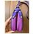 Autre Marque Bolsa de couro artesanal roxa e laranja com couro exótico Prata Roxo Roxo escuro - vista 4