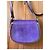 Autre Marque Bolsa de couro artesanal roxa e laranja com couro exótico Prata Roxo Roxo escuro - vista 6