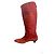 Botas Philippe Model de piel de ciervo rojo naranja Roja