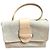 Philippe Model Cubical Handtasche aus weißem und cremefarbenem Leder