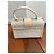 Philippe Model Cubical Handtasche aus weißem und cremefarbenem Leder - Ansicht 3