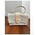 Philippe Model Cubical Handtasche aus weißem und cremefarbenem Leder - Ansicht 2