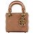 Bolsa de ombro Lady Dior Micro rosa