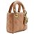 Bolsa de ombro Lady Dior Micro rosa - vista 2