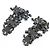 Yves Saint Laurent YSL Orecchini Maxi Precious Snake a Clip Argento - vista 4