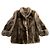Autre Marque Felljacke mit goldenen Reflexen