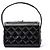 Chanel 1997 Borsa Classica Nera in Pelle Verniciata Trapuntata Nero