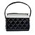 Chanel 1997 Borsa Classica Nera in Pelle Verniciata Trapuntata Nero - vista 6