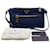 Borsa a spalla in nylon blu Prada - vista 12
