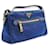 Borsa a spalla in nylon blu Prada - vista 2