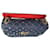 Valentino Garavani Sac Rockstud spike en jean et cuir rouge Bleu foncé  - vue 4