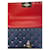 Valentino Garavani Sac Rockstud spike en jean et cuir rouge Bleu foncé  - vue 5