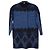 Abrigo Missoni de lana rosa turquesa y negro Azul