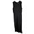 Vestido maxi sin mangas con efecto de capas en viscosa negra de Diane Von Furstenberg Negro