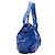 Borsa a mano in pelle squamata blu cobalto Zagliani - vista 4