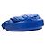 Borsa a mano in pelle squamata blu cobalto Zagliani - vista 6