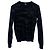 Suéter de lã preto com gola redonda impressa MCQ de Alexander McQueen - vista 7