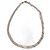 Autre Marque Perlenhalskette aus 18 Karat Gelbgold Beige