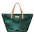 Bellevue Louis Vuitton Monogram Vernis Tote Bag Blue Green - view 2