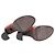 Stivaletti in suede rosso bruciato con tacco chunky curvo di Ann Demeulemeester - vista 6