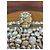 Alexander McQueen: clutch a forma di teschio decorata con perle Beige - vista 6