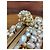 Alexander McQueen: clutch a forma di teschio decorata con perle Beige - vista 7