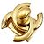 CHANEL CC Drehverschluss Schnalle antikgold Golden